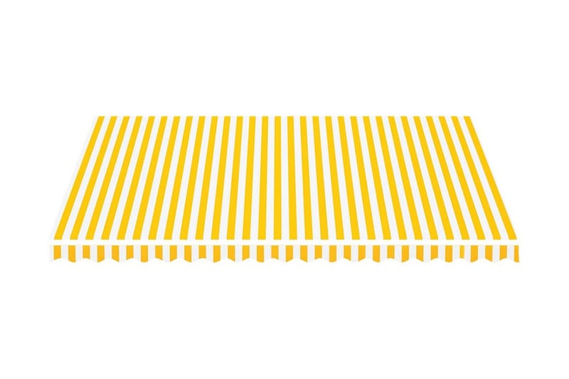 udskiftningsdug til markise 4,5x3,5 m gul og hvid - Markiser - Markise håndsving & markisestof