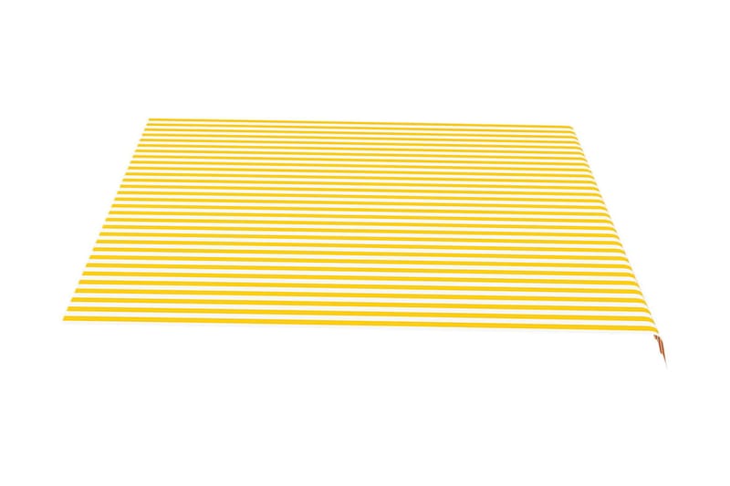 udskiftningsdug til markise 4,5x3,5 m gul og hvid - Markiser - Markise håndsving & markisestof