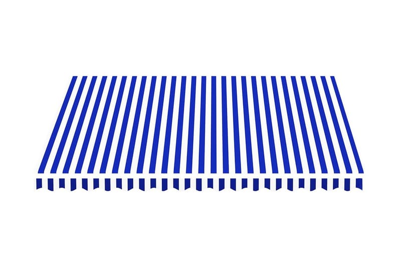 udskiftningsdug til markise 4x3,5 m blå og hvid - Markiser - Markise håndsving & markisestof