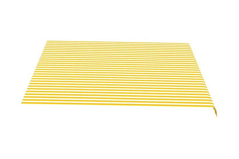 udskiftningsdug til markise 4x3,5 m gul og hvid - Markiser - Markise håndsving & markisestof