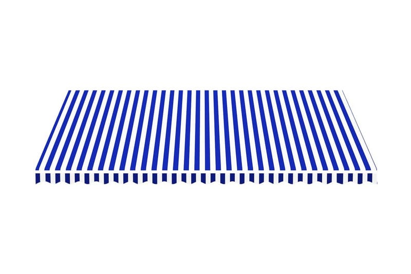 udskiftningsdug til markise 5x3,5 m blå og hvid - Markiser - Markise håndsving & markisestof