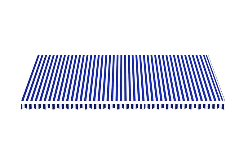 udskiftningsdug til markise 6x3,5 m blå og hvid - Markiser - Markise håndsving & markisestof