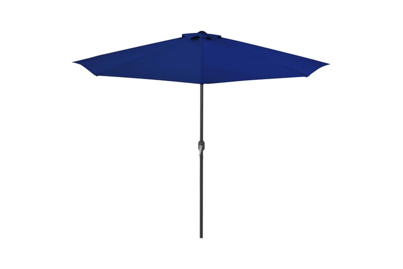 altanparasol med aluminiumsstang 300x150x253 cm halv blå - Blå - Balkonparasol