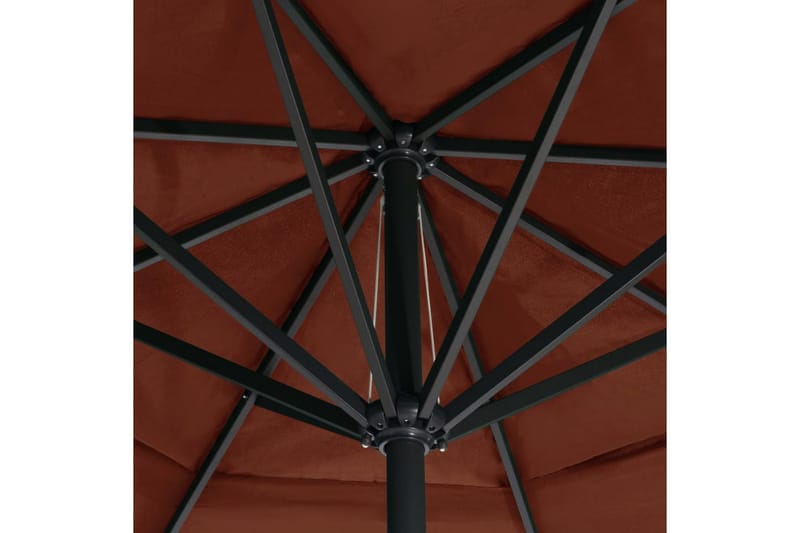 Parasol Aluminiumsstang 600 cm Terracotta - Orange - Parasoller