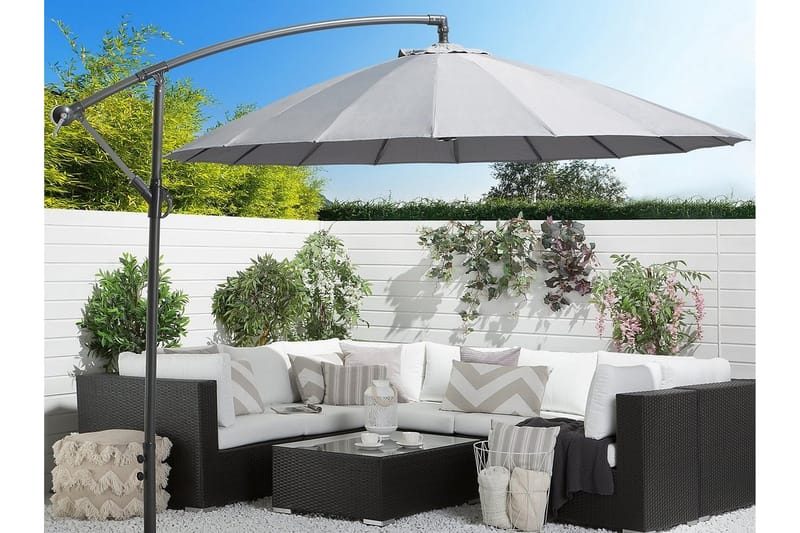 Calabria Ii Parasol 235 cm - Grå - Havemøbler - Solafskærmning - Parasoller - Hængeparasol