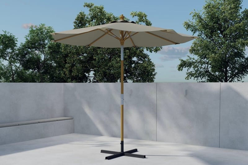 Cerox parasol 270 cm udendørs, Beige