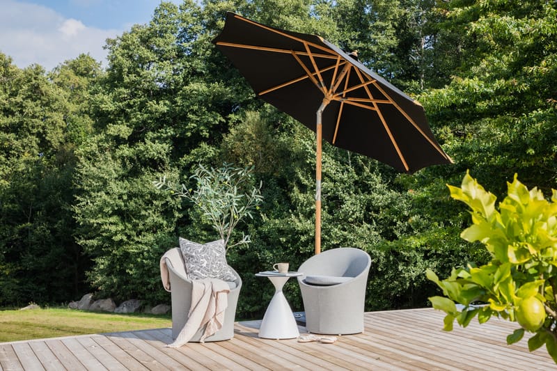 Cerox Parasol 270 cm Sort - Venture Home - Parasoller