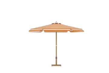 Cerox parasol 270 cm udendørs - Fersken og hvid, stribet - Havemøbler - Solafskærmning - Parasoller - Balkonparasol