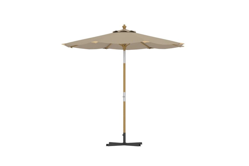 Cerox parasol 270 cm udendørs - Beige - Havemøbler - Solafskærmning - Parasoller - Baliparasol