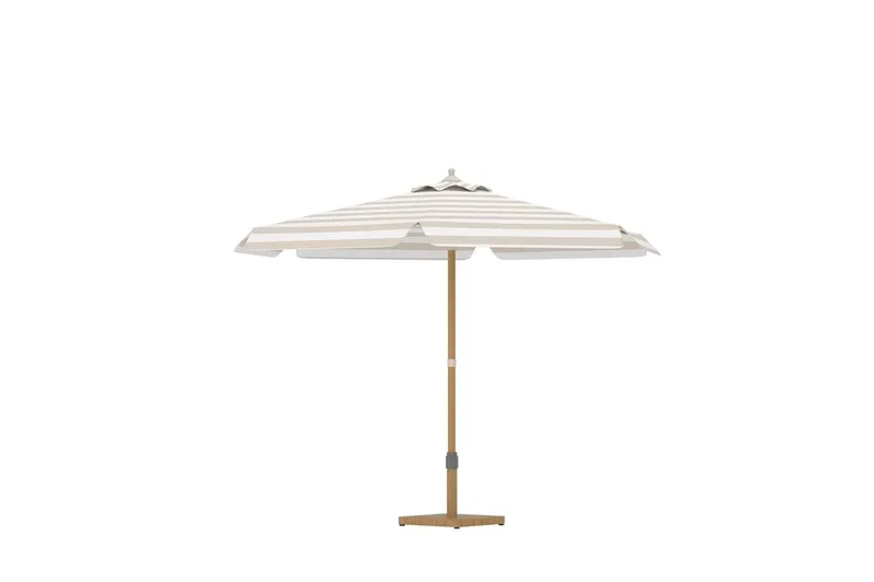 Cerox parasol 270 cm udendørs - Hvid, stribet - Havemøbler - Solafskærmning - Parasoller - Balkonparasol