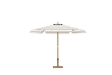 Cerox parasol 270 cm udendørs - Hvid, stribet - Havemøbler - Solafskærmning - Parasoller - Balkonparasol
