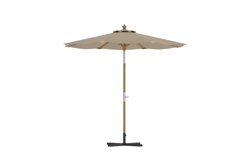 Cerox parasol 270 cm udendørs - Beige - Havemøbler - Solafskærmning - Parasoller - Baliparasol