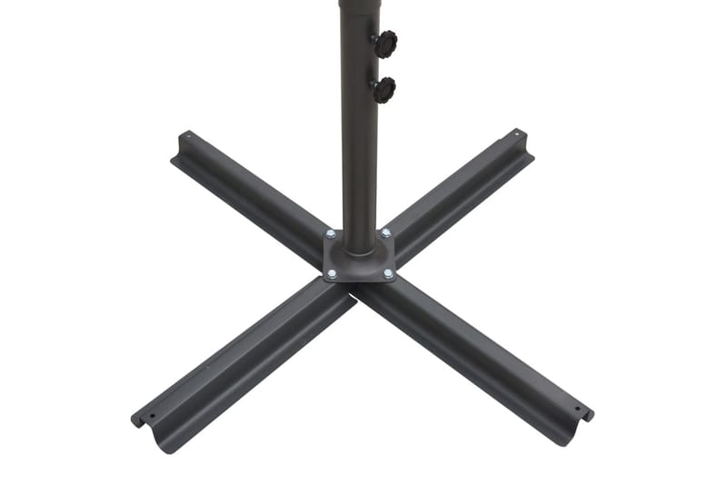 Dobbelt Parasol med Stålstang 250x250 cm Bordeauxfarvet - Rød - Havemøbler - Solafskærmning - Parasoller