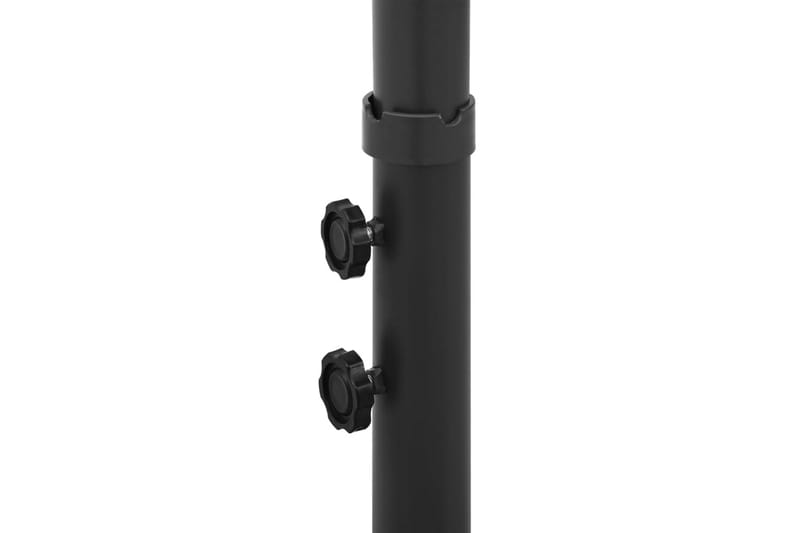 dobbelt parasol med stålstang 600x300 cm bordeauxfarvet - Rød - Havemøbler - Solafskærmning - Parasoller