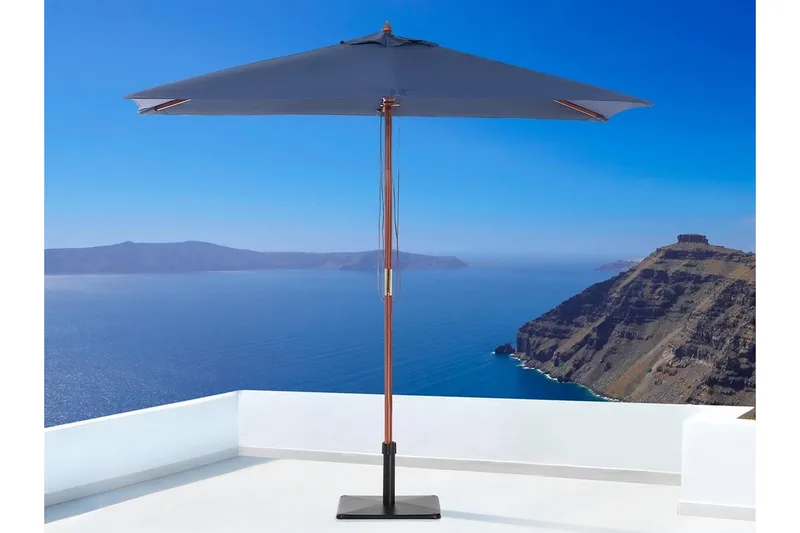 Flamenco Parasol 244 cm - Blå - Havemøbler - Solafskærmning - Parasoller - Balkonparasol
