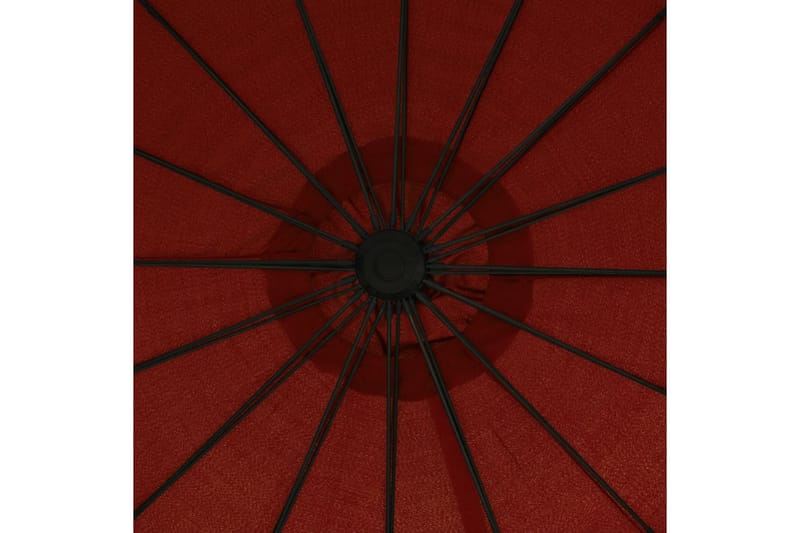 Hængende Parasol 3 m Aluminiumsstang Terracotta - Orange - Havemøbler - Solafskærmning - Parasoller