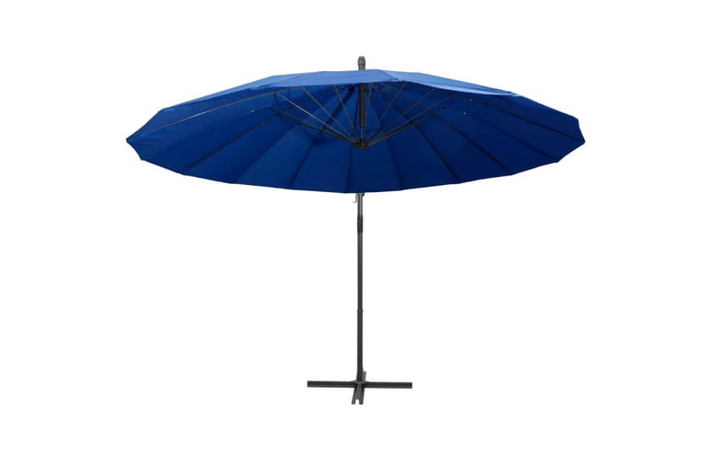 Hængende Parasol 3 M Aluminiumsstang Blå - Blå - Havemøbler - Solafskærmning - Parasoller