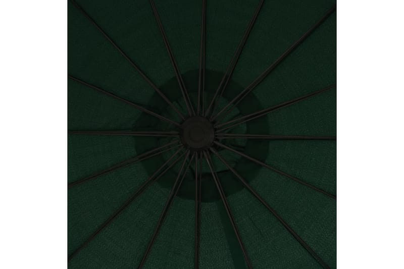 Hængende Parasol 3 m Aluminiumsstang Grøn - Grøn - Havemøbler - Solafskærmning - Parasoller