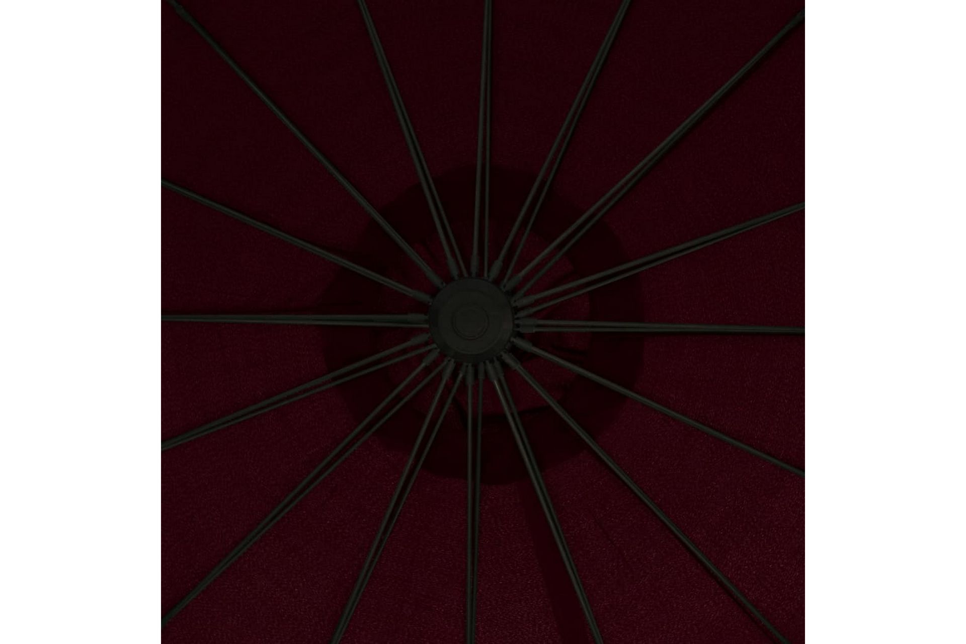 Hængende Parasol 3 m Aluminiumsstang Bordeaux - Rød - Havemøbler - Solafskærmning - Parasoller