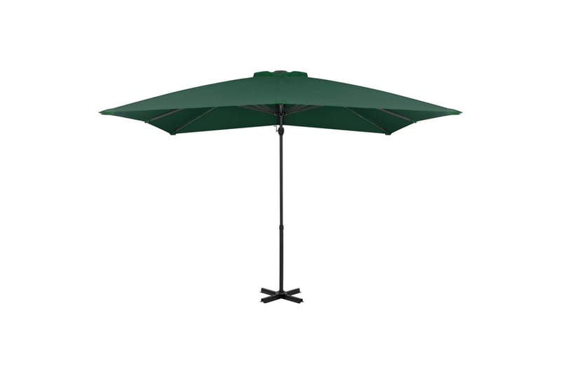 hængeparasol med aluminiumsstang 250 x 250 cm grøn - Havemøbler - Solafskærmning - Parasoller - Hængeparasol