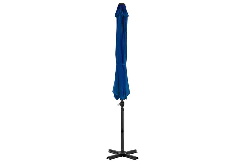 hængeparasol med aluminiumsstang 300 cm azurblå - Blå - Hængeparasol