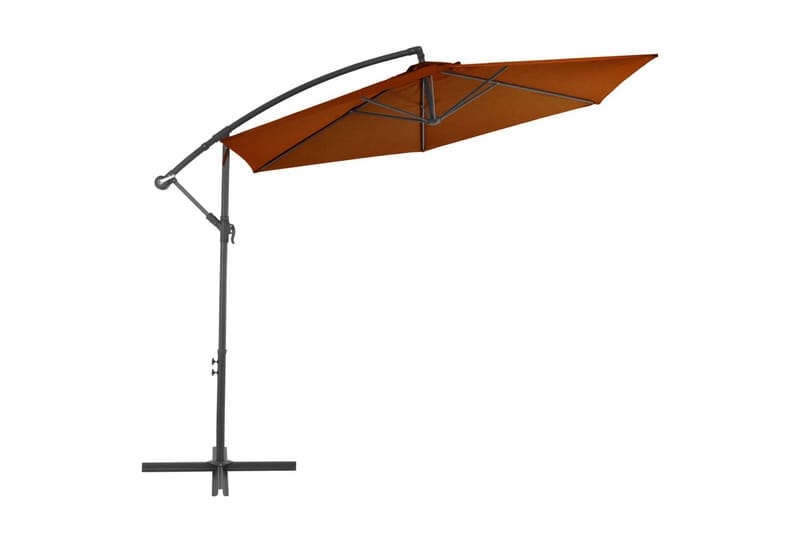 Hængeparasol Med Aluminiumsstang 300 cm Terrakotta - Rød - Havemøbler - Solafskærmning - Parasoller