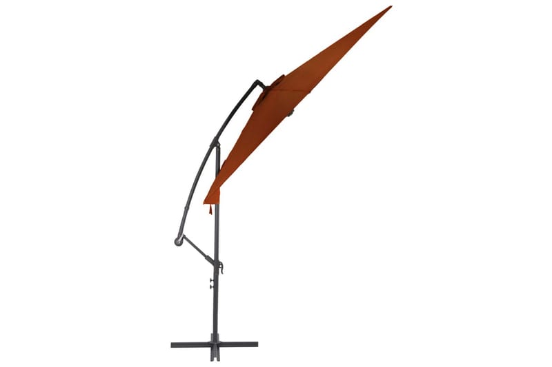 Hængeparasol Med Aluminiumsstang 300 cm Terrakotta - Rød - Havemøbler - Solafskærmning - Parasoller