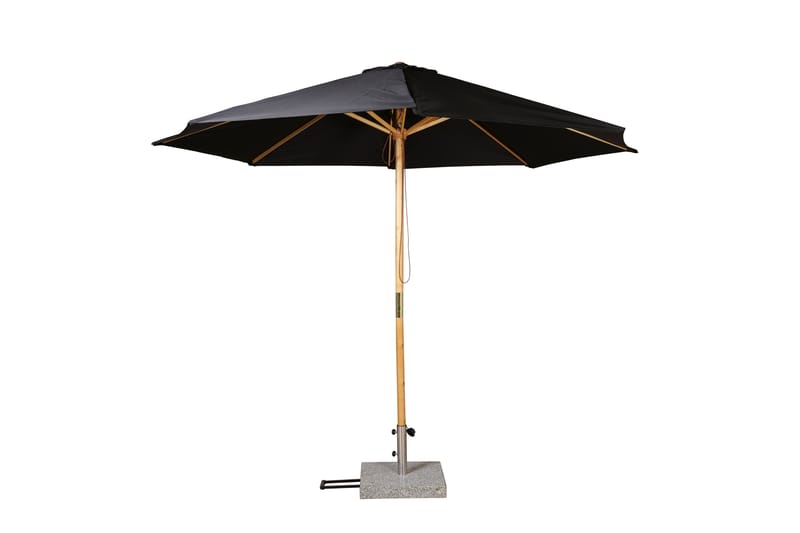 Ixos Parasol 300 cm Sort/natur - Venture Home - Parasoller