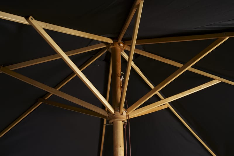 Ixos Parasol 300 cm Sort/natur - Venture Home - Parasoller