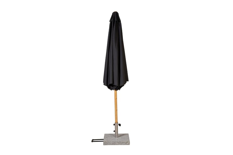Ixos Parasoll 300 cm Sort/natur - Venture Home - Havemøbler - Solafskærmning - Parasoller
