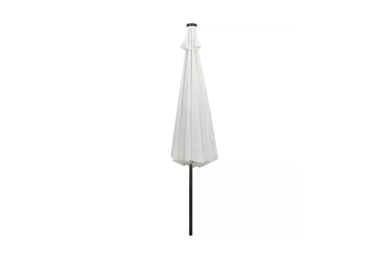 Led-Hængeparasol 3 M Sandhvid - Hvid - Havemøbler - Solafskærmning - Parasoller
