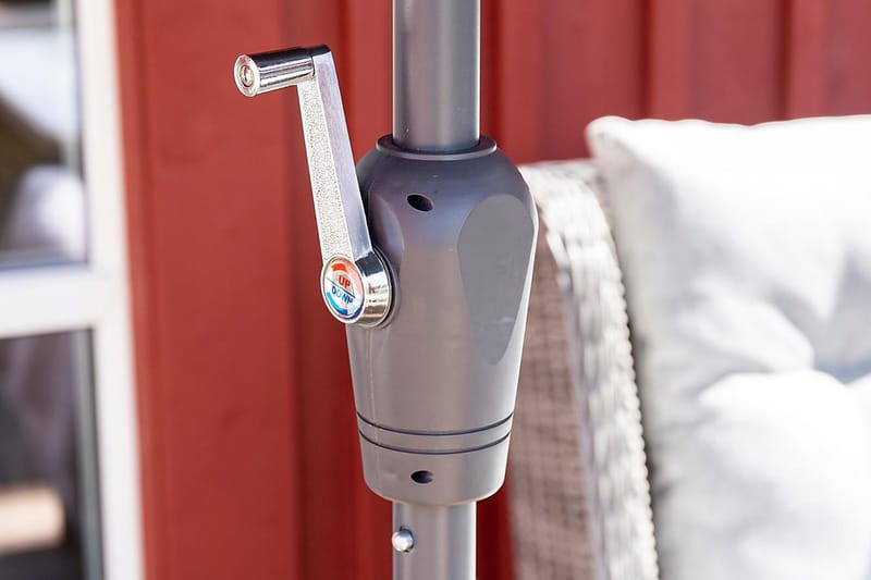 Leeds Parasol 300 cm Sort - Venture Home - Havemøbler - Solafskærmning - Parasoller