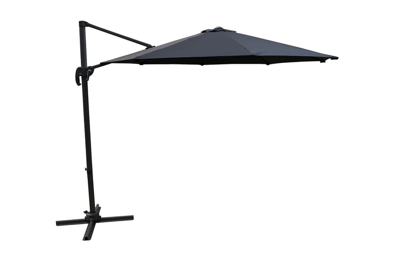 Leeds Parasol 300 cm Sort - Venture Home - Havemøbler - Solafskærmning - Parasoller