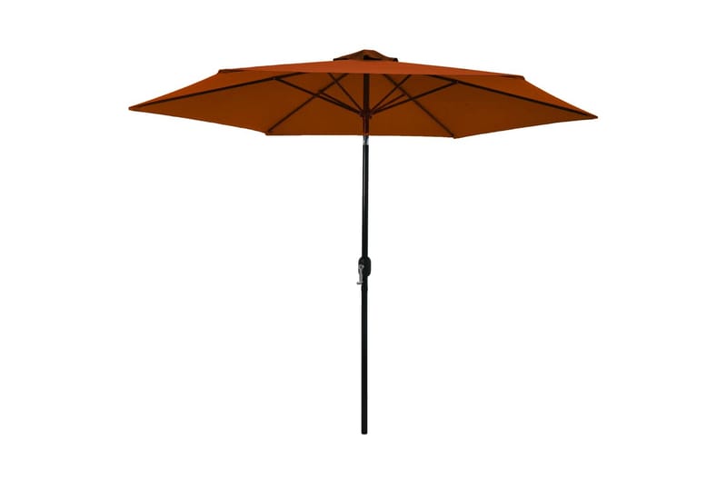 parasol med metalstang 300 cm terracotta - Rød - Havemøbler - Solafskærmning - Parasoller