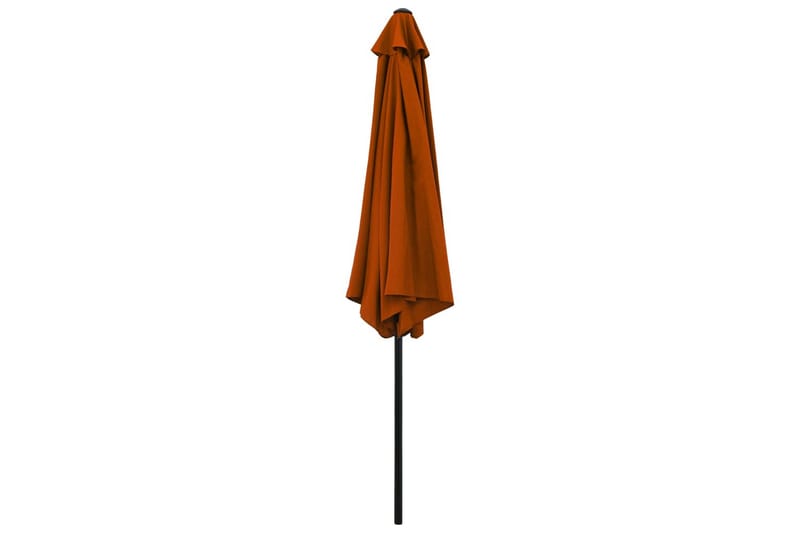 parasol med metalstang 300 cm terracotta - Rød - Havemøbler - Solafskærmning - Parasoller