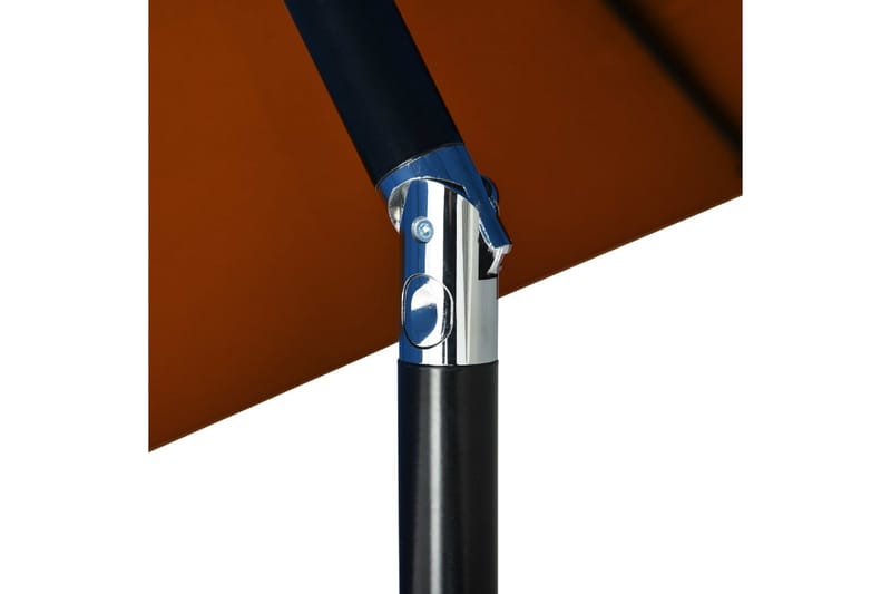 parasol med metalstang 300 cm terracotta - Rød - Havemøbler - Solafskærmning - Parasoller