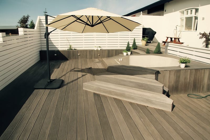 Miami Haveparasol Fritstående Ø3,5 m - Sand - Havemøbler - Solafskærmning - Parasoller - Hængeparasol