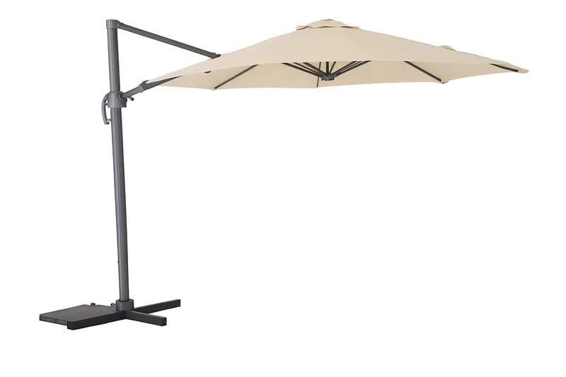 Miami Haveparasol Fritstående Ø3,5 m, Sand