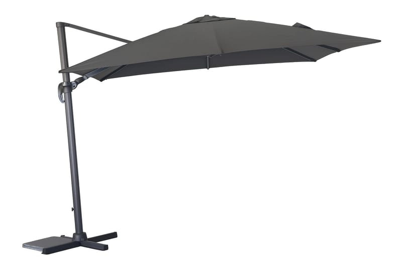 Miami Parasol Fritstående 3×3 m - Grå - Havemøbler - Solafskærmning - Parasoller - Hængeparasol
