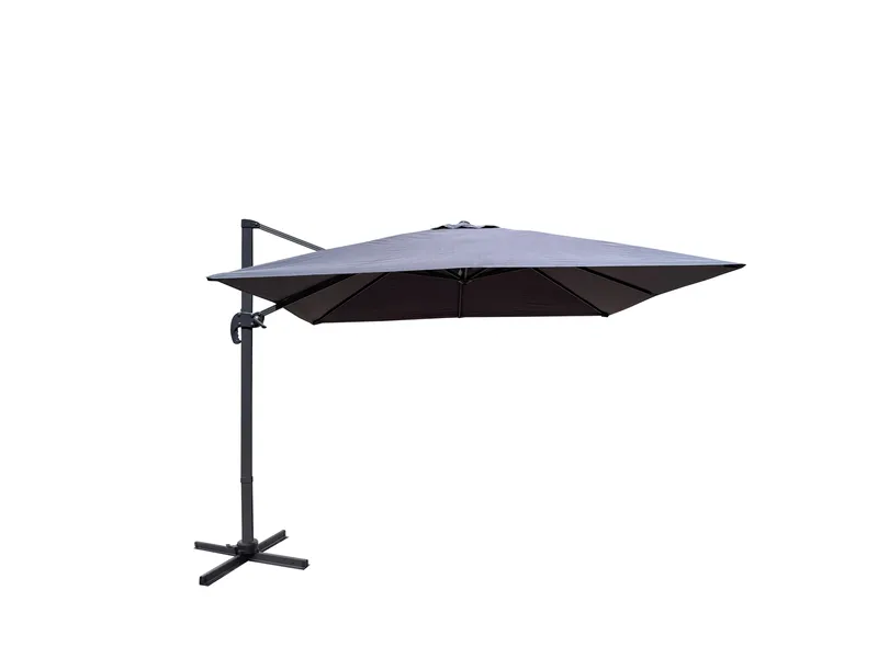 Miami Parasol Fritstående 3×3 m, Grå