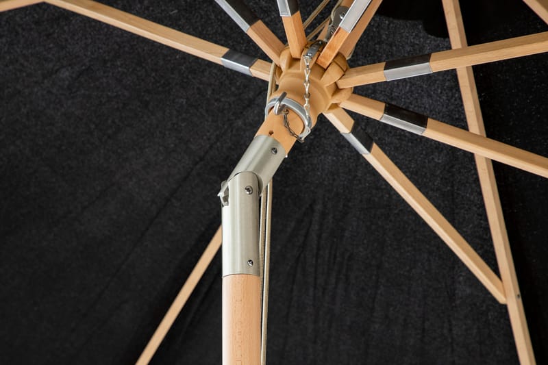 Nypo Parasol 330 cm - Sort - Havemøbler - Solafskærmning - Parasoller