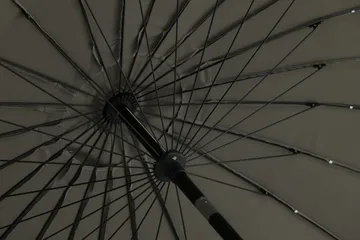 Palmetto Parasol 270 cm - Grå - Havemøbler - Solafskærmning - Parasoller - Baliparasol