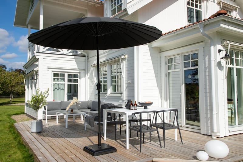 Palmetto Parasol 270 cm Sort - Venture Home - Parasoller