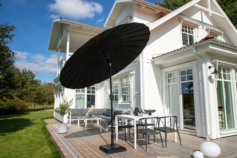 Palmetto Parasol 270 cm - Sort - Havemøbler - Solafskærmning - Parasoller