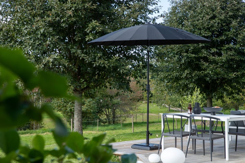 Palmetto Parasol 270 cm - Sort - Havemøbler - Solafskærmning - Parasoller