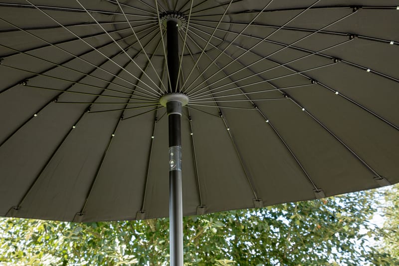 Palmetto Parasol 270 cm - Sort - Havemøbler - Solafskærmning - Parasoller