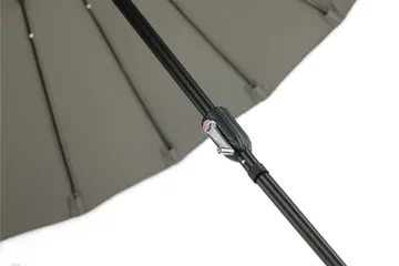 Palmetto Parasol 270 cm - Grå - Havemøbler - Solafskærmning - Parasoller - Baliparasol