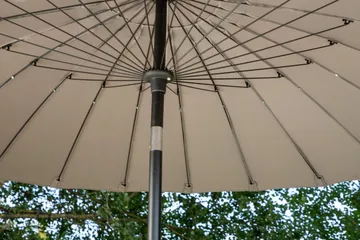 Palmetto Parasol 270 cm - Grå - Havemøbler - Solafskærmning - Parasoller - Baliparasol