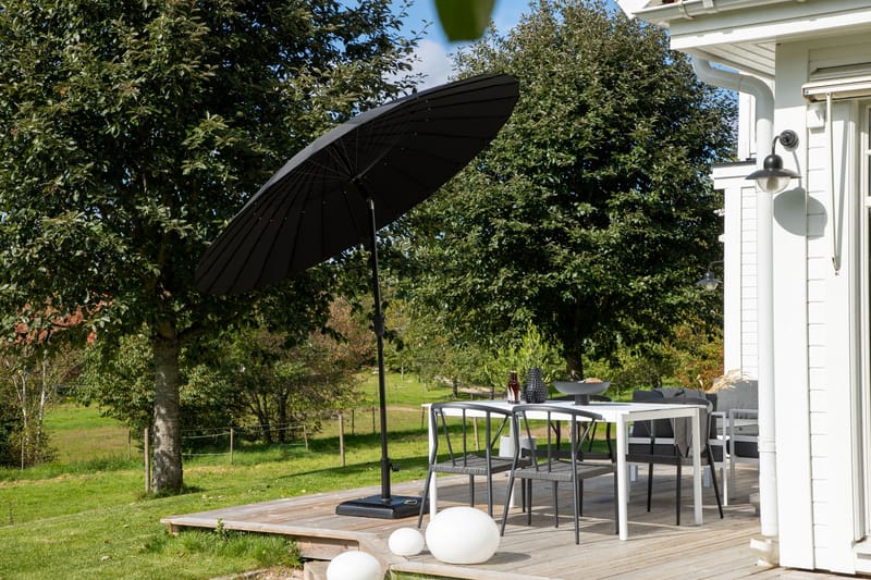 Palmetto Parasol 270 cm - Sort - Havemøbler - Solafskærmning - Parasoller