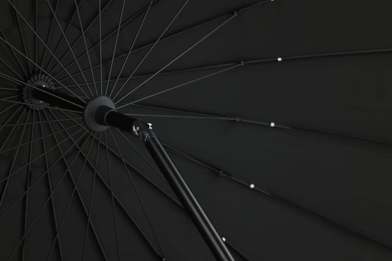 Palmetto Parasol 270 cm - Sort - Havemøbler - Solafskærmning - Parasoller
